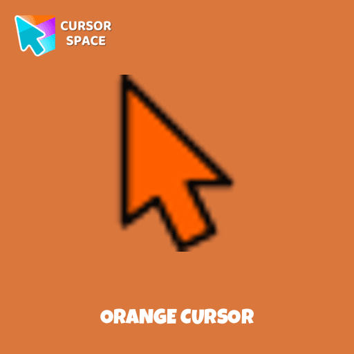 Orange cursor arrow cursor